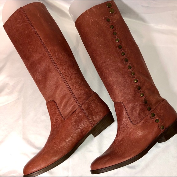 Nine West Blush Rose Leather Boots - Picture 5 of 16